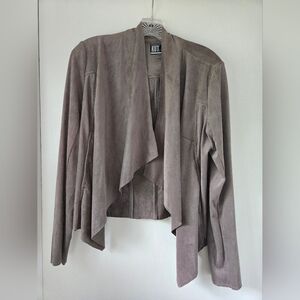 Kut from the Kloth Women's Taupe Faux Suede Jacket